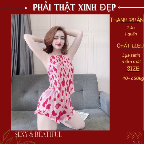 Bộ Đồ Ngủ Mặc Nhà Dập Ly ⚡ SEXY GIRIL  ⚡ Bò LaTin Mát Mẻ, Ôm Gọn Dáng Mềm Mịn Mẫu Mới Nhất 2021- Size: < 60Kg - Sun Shop | BigBuy360 - bigbuy360.vn