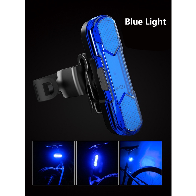 Đèn LED Cảnh Báo An Toàn Gắn Đuôi Xe Đạp 30LM IPX5 Chế Độ Sáng Với 4 Chế Độ Chiếu Sáng