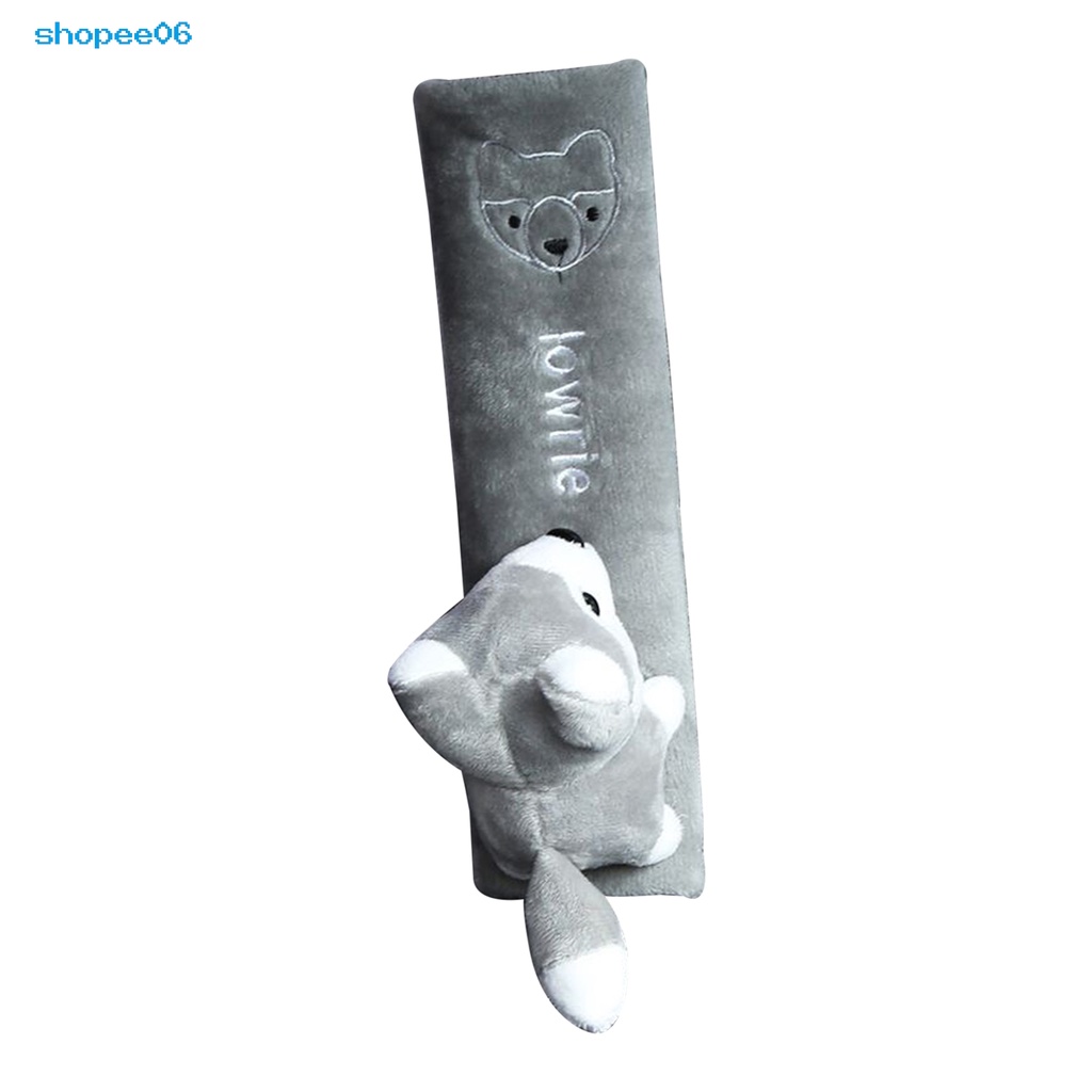 Đệm bọc dây đai an toàn xe hơi bằng vải flannel kiểu hoạt hình tiện dụng cho SUV