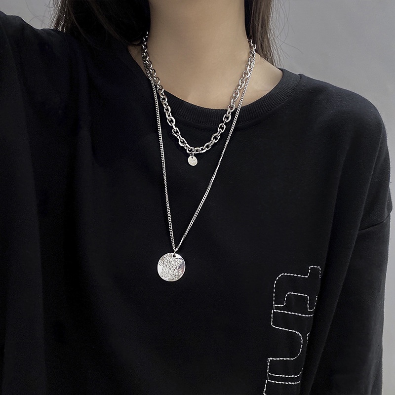 Vòng cổ Mạ Vàng 2K Mặt Hình Thánh Giá Phong Cách Vintage timetunnel