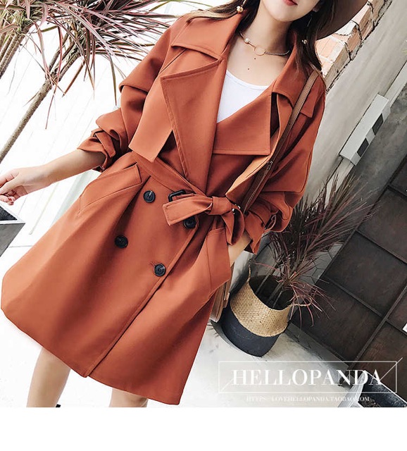 Áo khoác jacket dáng dài - màu cam đất cực hot sang chảnh, cho bạn vẻ ngoài thanh lịch, sang trọng cực kỳ quyết rũ 😍😍! | BigBuy360 - bigbuy360.vn