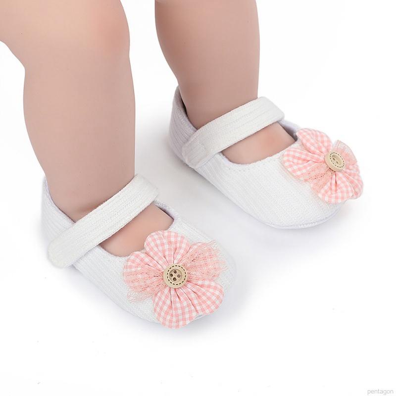 Giày đế mềm chống trượt xinh xắn dành cho bé gái tập đi