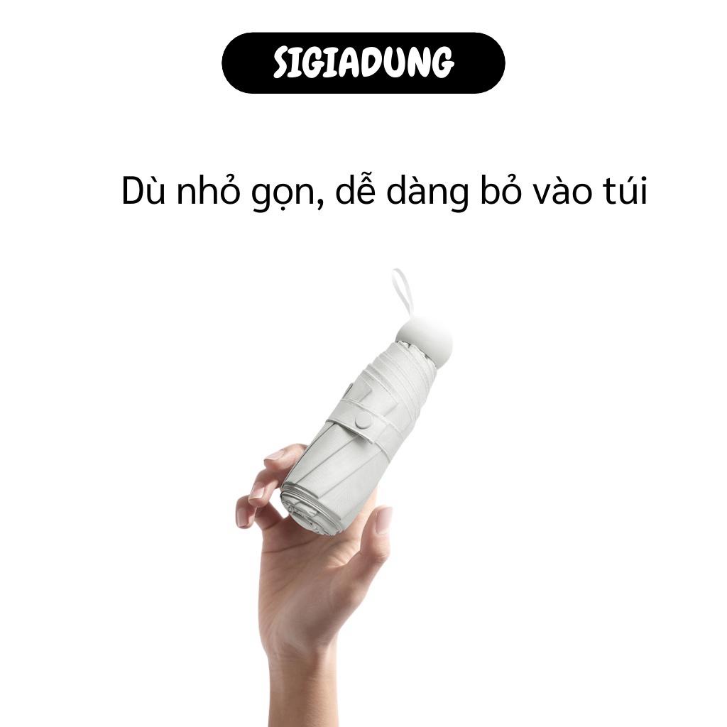 [SGD] Dù Gấp Gọn - Ô Dù Cầm Tay Mini Đi Mưa, Nắng Chống Tia UV Kèm Hộp Tiện Dụng Bỏ Túi 7915