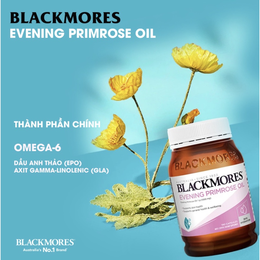 Tinh dầu hoa anh thảo Blackmores Úc 190 viên
