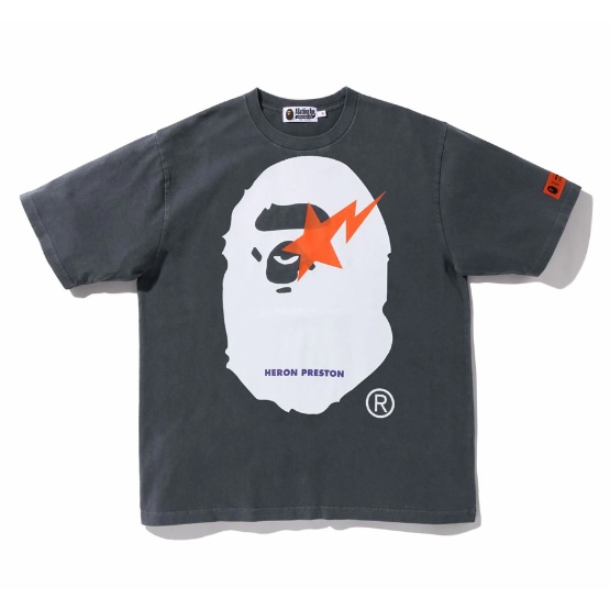 Áo thun ngắn tay cổ tròn BAPEe mới dành cho nam nữ