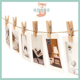 Combo 5-10 Kẹp Ảnh Bằng Gỗ Decor Trang Trí Phòng, Kẹp Gỗ Treo Ảnh Tranh Trí Nhà Cửa