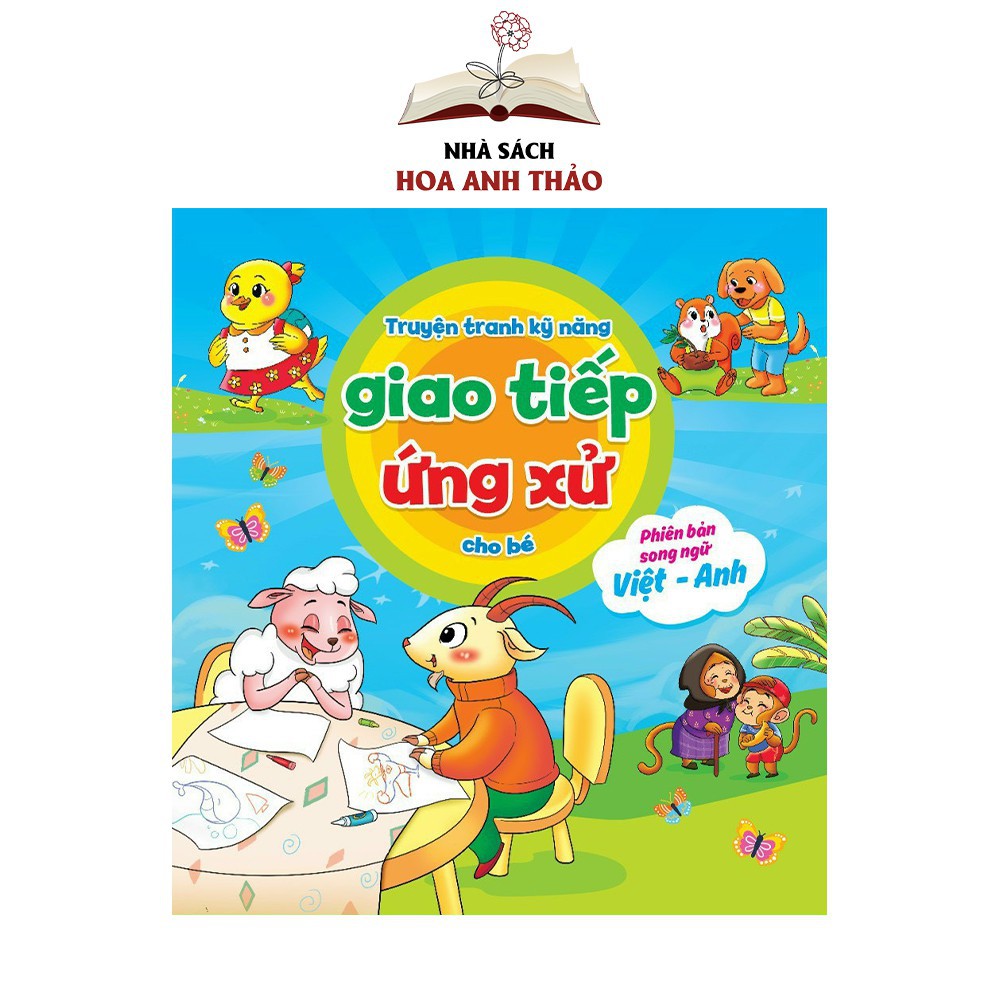 Sách - Truyện Tranh Kỹ Năng Giao Tiếp Ứng Xử Cho Bé Phiên Bản Song Ngữ Việt Anh Bộ 10 Quyển - Có File Đọc Tiếng Anh