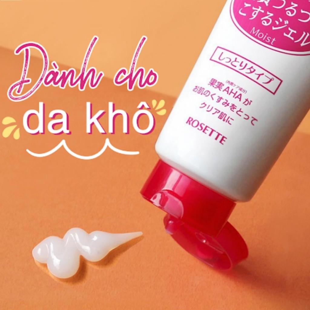 Tẩy da chết TT01923 ROSETTE Gel Tẩy Tế Bào Chết Mặt Nội Địa Nhật Bản Dành Cho Da Khô (Hồng - 120G) | BigBuy360 - bigbuy360.vn