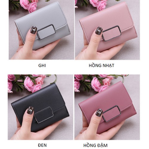 Ví nữ đẹp cầm tay mini cao cấp nhỏ gọn bỏ túi giá rẻ LADONA VN4
