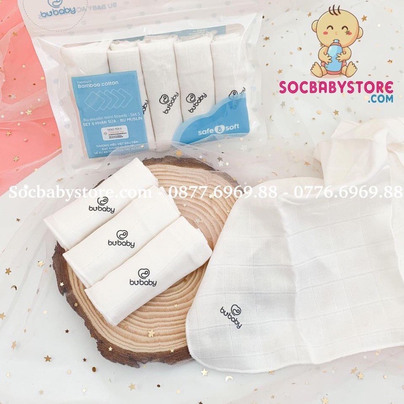 Khăn sữa Muslin Bu Baby