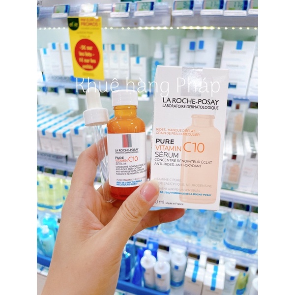 Serum VITAMIN C10- Trắng da, chống lão hoá, mờ thâm nám tàn nhang 30 ml La Roche Posay