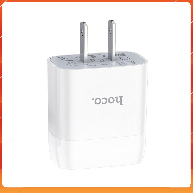 Củ sạc nhanh Hoco C72 2.1A Phương Linh 86 Shop - Ổn định dòng điện - Tương thích mọi thiết bị - Hàng chính hãng