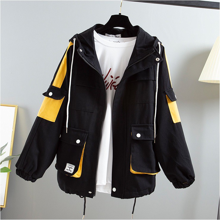 Áo khoác kaki 6 túi form rộng chống nắng có nón nam nữ ❤️ ULZZANG đi học VIVU123STORE KAK004