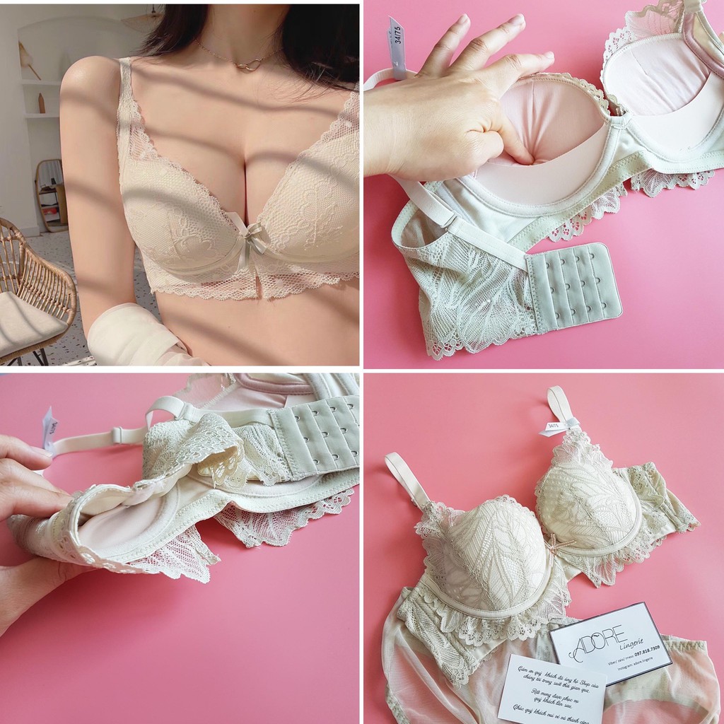 [ẢNH THẬT] SET ĐỒ LÓT NỮ GOM NGỰC CÓ MÚT ĐỆM