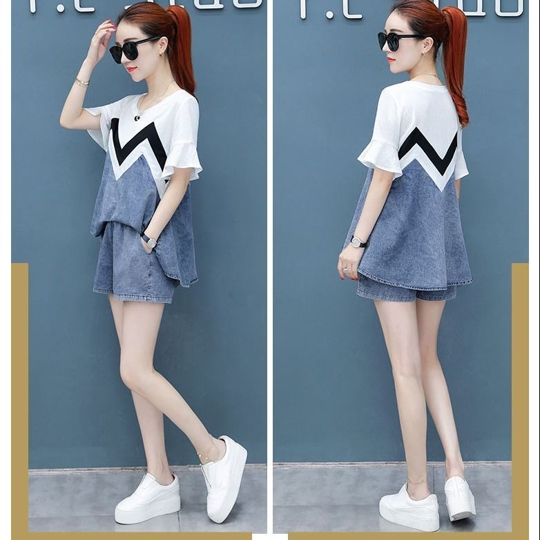 Bộ Đồ Denim Thời Trang Hàn Quốc 2022 Dành Cho Nữ