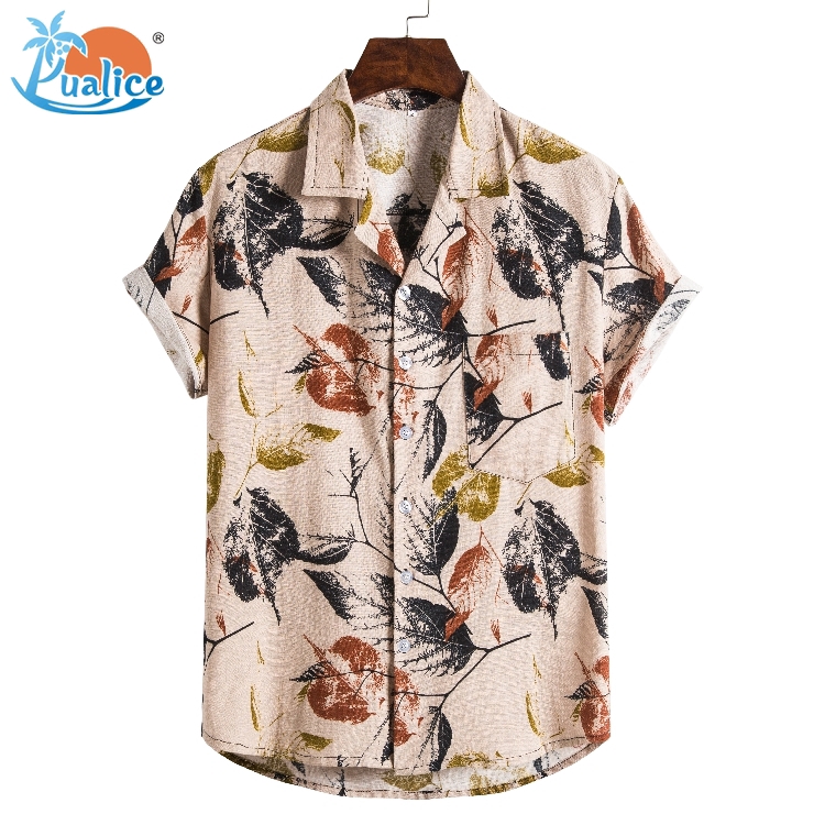 Cotton hemp ethnic style suit collar short sleeve shirt555 | BigBuy360 - bigbuy360.vn
