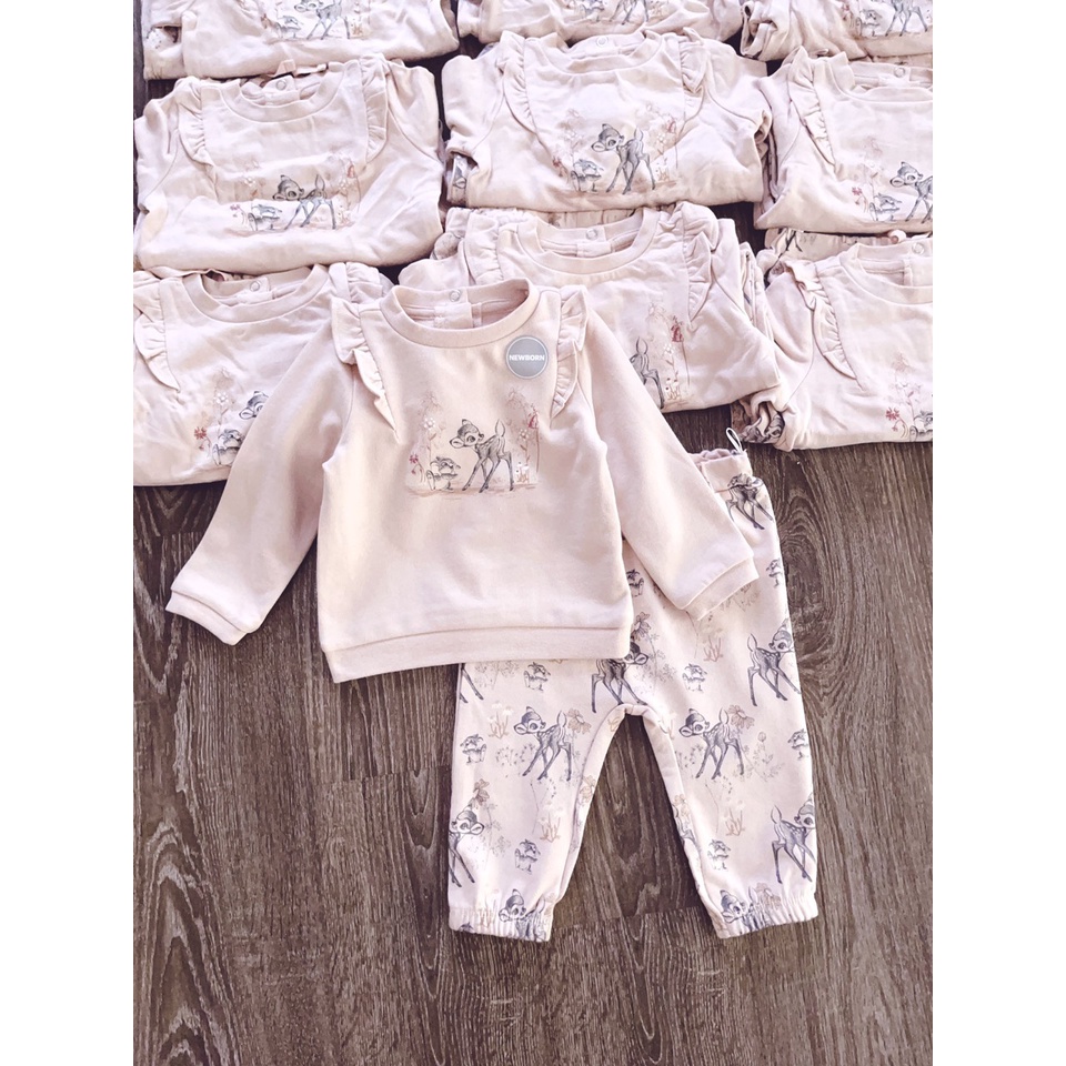 Bộ nỉ C&A hình hươu hàng xuất dư cho bé