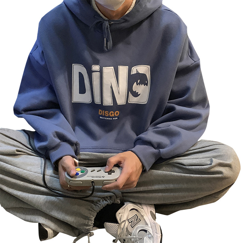 [ Mã 12FASHIONSALE1 giảm 10K đơn 50K ] Áo hoodie dáng rộng phối họa tiết chữ cái thời trang dành cho nam | BigBuy360 - bigbuy360.vn