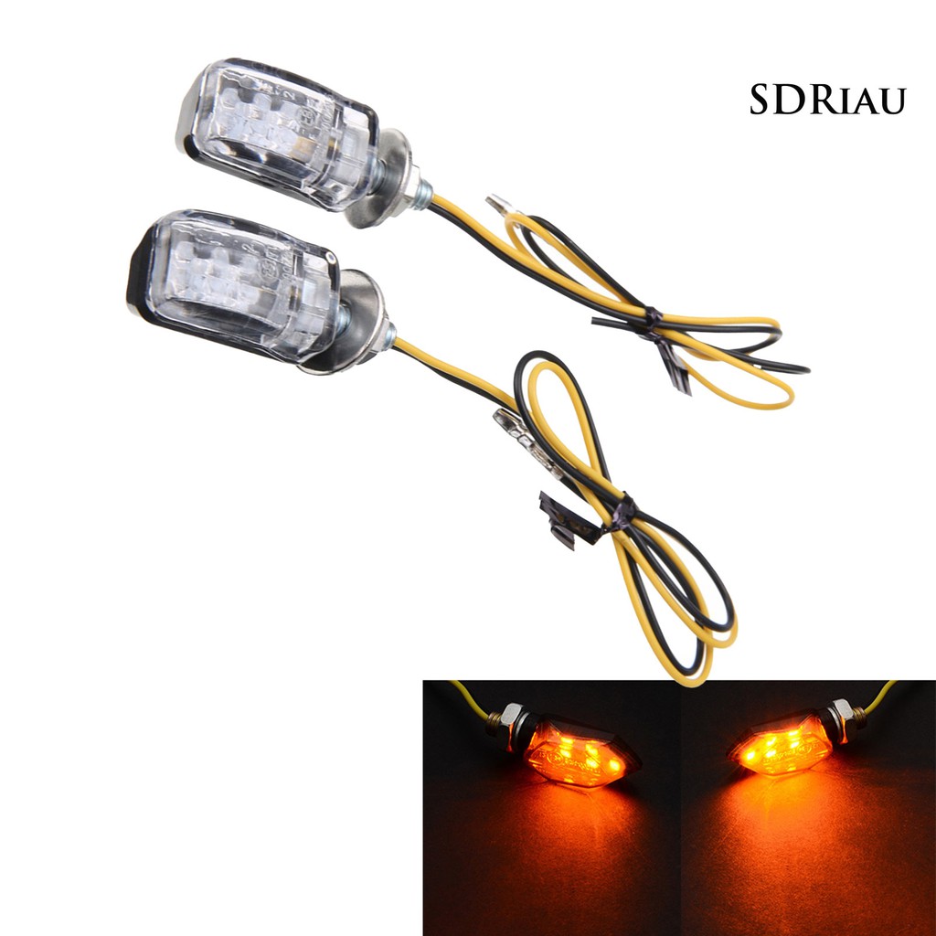 Set 2 Đèn Xi Nhan 12v 6led Chuyên Dụng Cho Xe Mô Tô