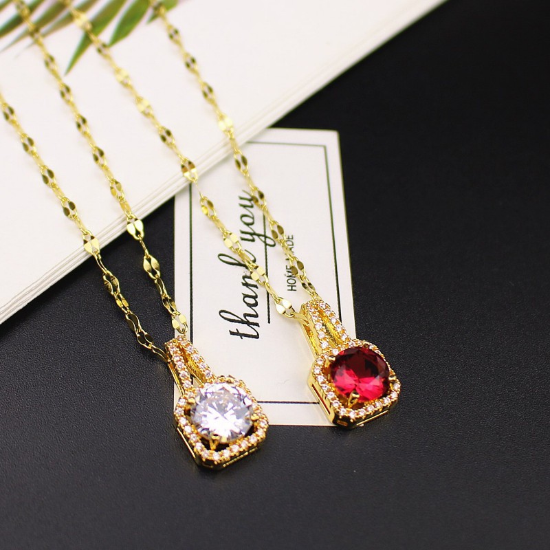 Dây Chuyền Nữ Sang Trọng Titan Ko Đen TT 3757