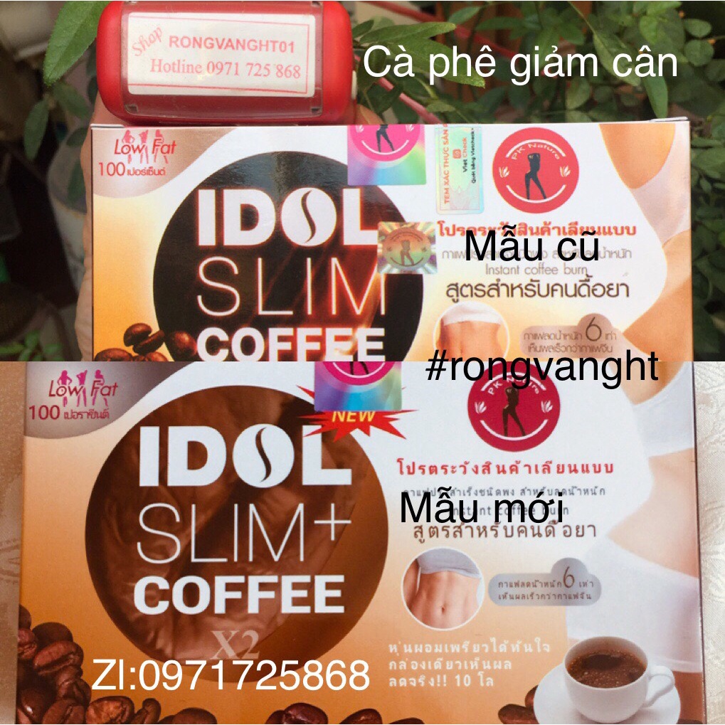 Cà Phê Giảm Cân Idol Slim [mẫu mới + mẫu cũ]