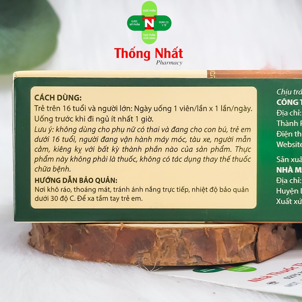 Hỗ Trợ Ăn Ngon, Ngủ Sâu, Giảm Căng Thẳng Sadipha ăn ngủ ngon Gold hộp 30 viên