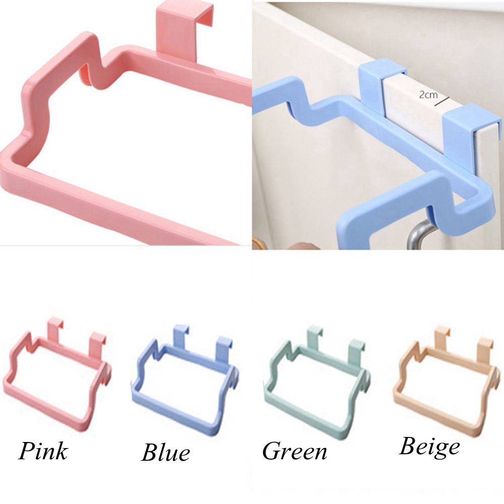 Giá treo túi rác gắn tủ đa năng bằng nhựa nhiều màu kích thước 18x13.5cm