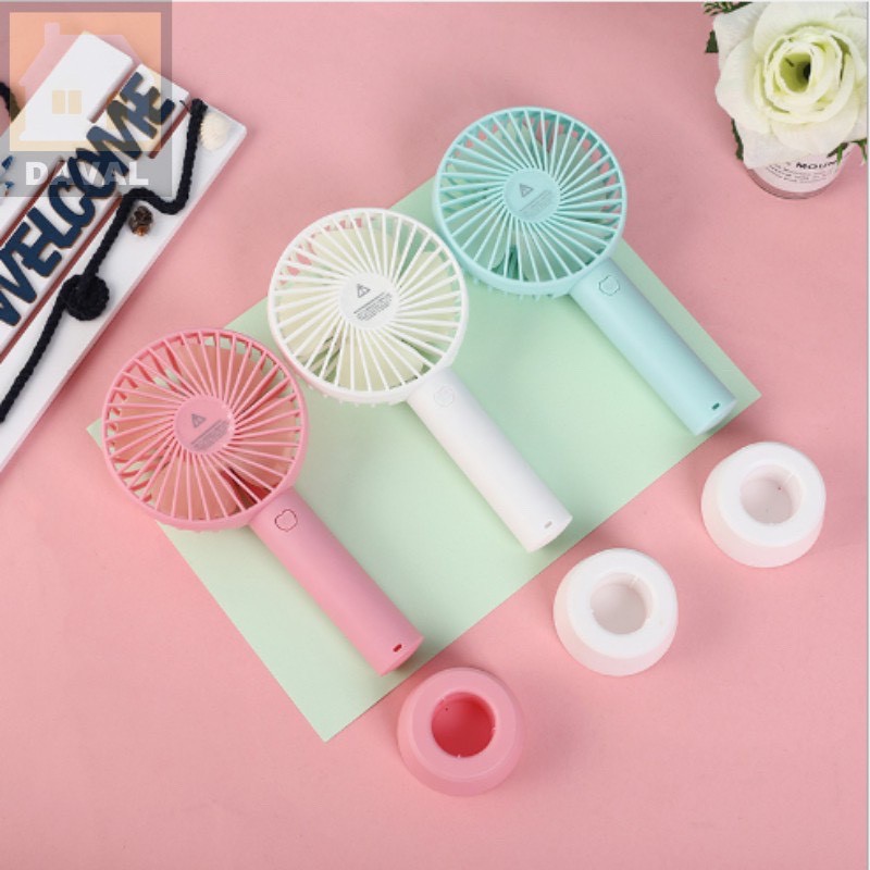 Quạt Mini cầm tay tích điện có đế 3 cấp độ gió | BigBuy360 - bigbuy360.vn