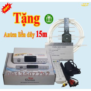 Đầu thu truyền hình số mặt đất LTP 1506 tặng anten liền dây 15m