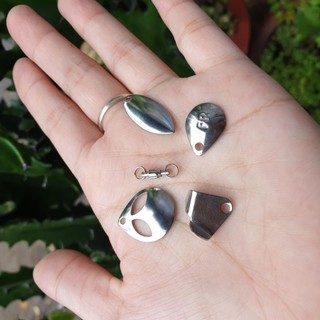 Set 5 cái Các loại Thìa câu cá , phụ kiện câu Lure / ma ní / khoen