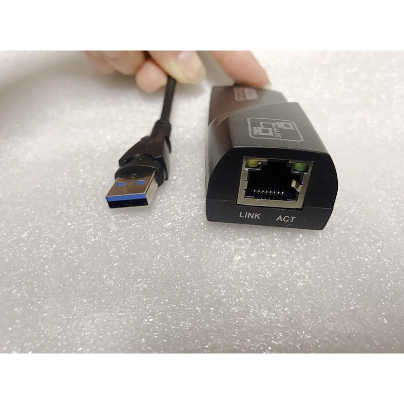 USB To Lan - Cáp Chuyển Đổi USB 3.0 Sang Lan 10-100-1000 Mbps Gigabit .Dây chuyển đổi USB 3.0 sang cổng mạng lan RJ45