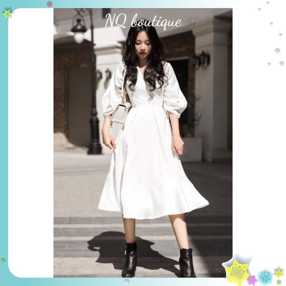 [Freeship extra] Đầm thiết kế đầm nữ trắng dễ thương mochi dress chât vải đẹp may 2 lớp  ྇