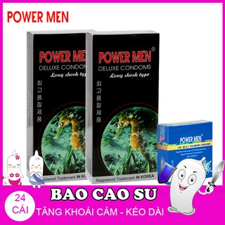 Bao cao su Powermen Longshock bộ 24 BCS 2CA13FRO3