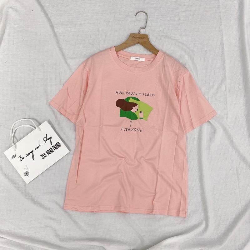 Áo Thun How People Sleep HB071 Form Rộng Hàng Quảng Châu Thun Mỏng Mát