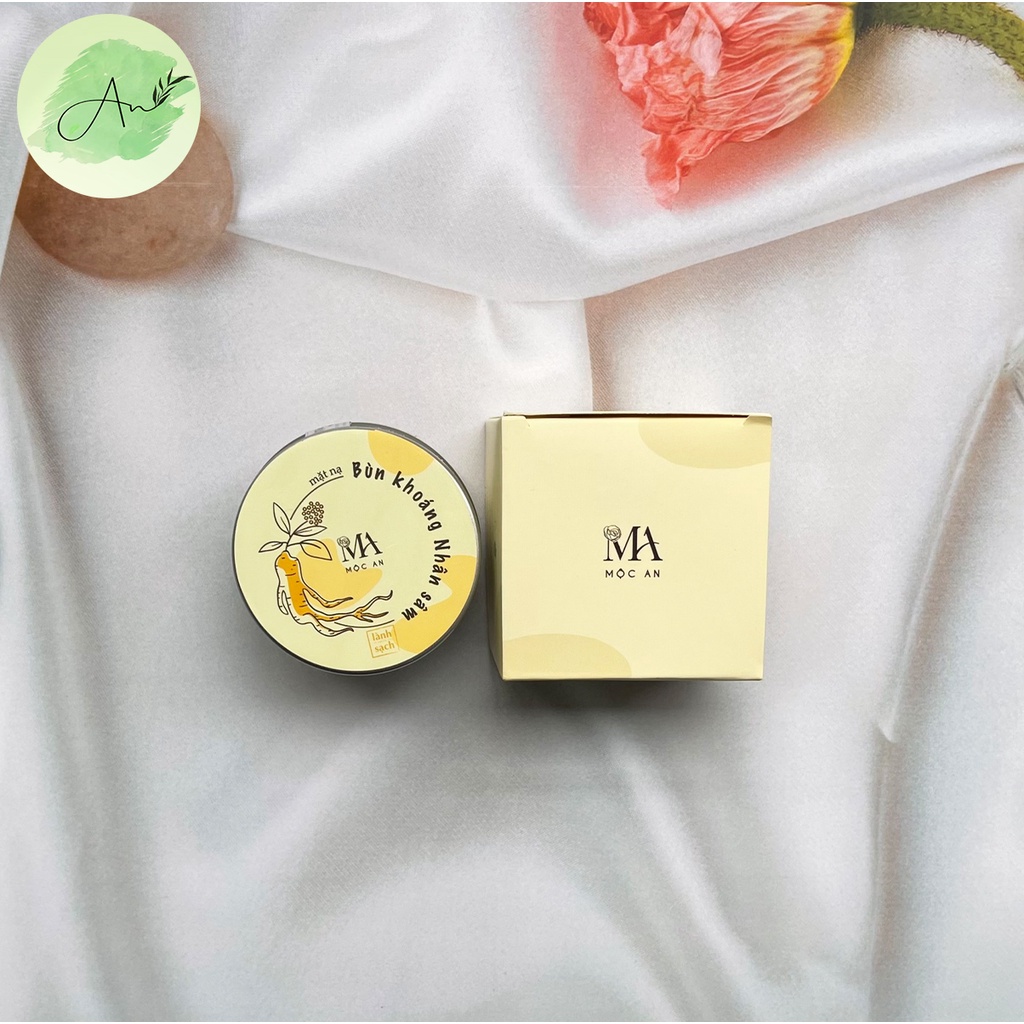 Mặt nạ bùn khoáng Mộc An tinh chất trà xanh kiềm dầu dưỡng trắng da 50g - AN002