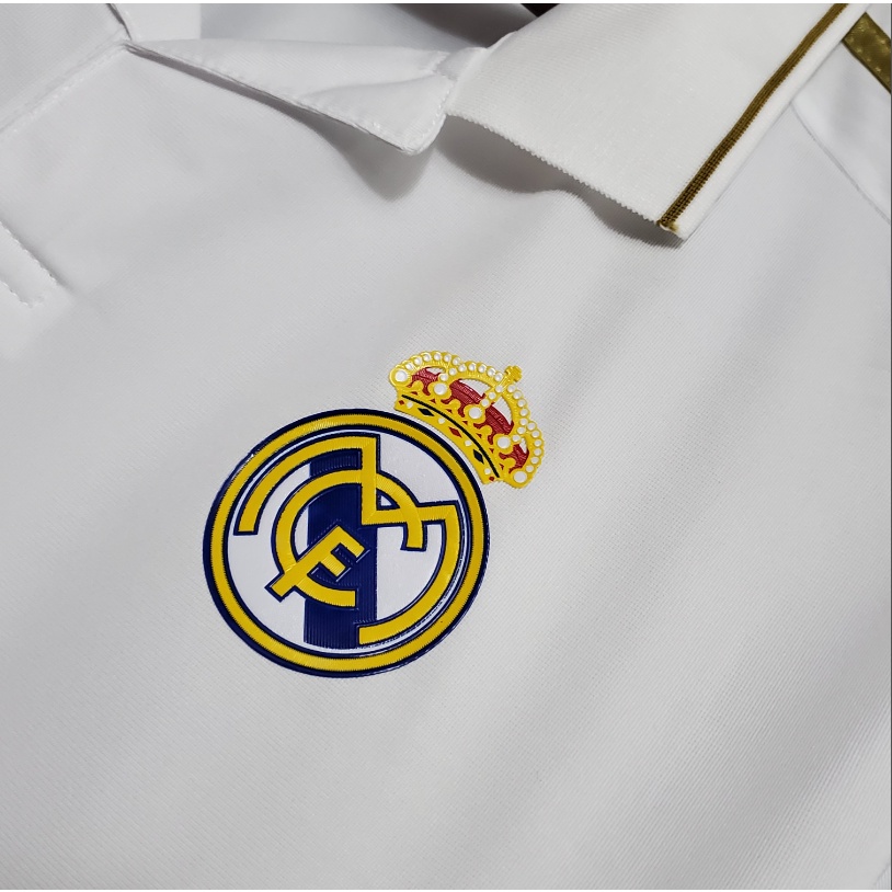 Áo Thun Bóng Đá Dài Tay Đội Tuyển Real Madrid 2011 2012 Size S-XXL