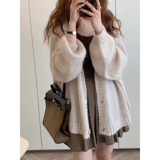 (Order) Áo cardigan lông thỏ mềm mịn