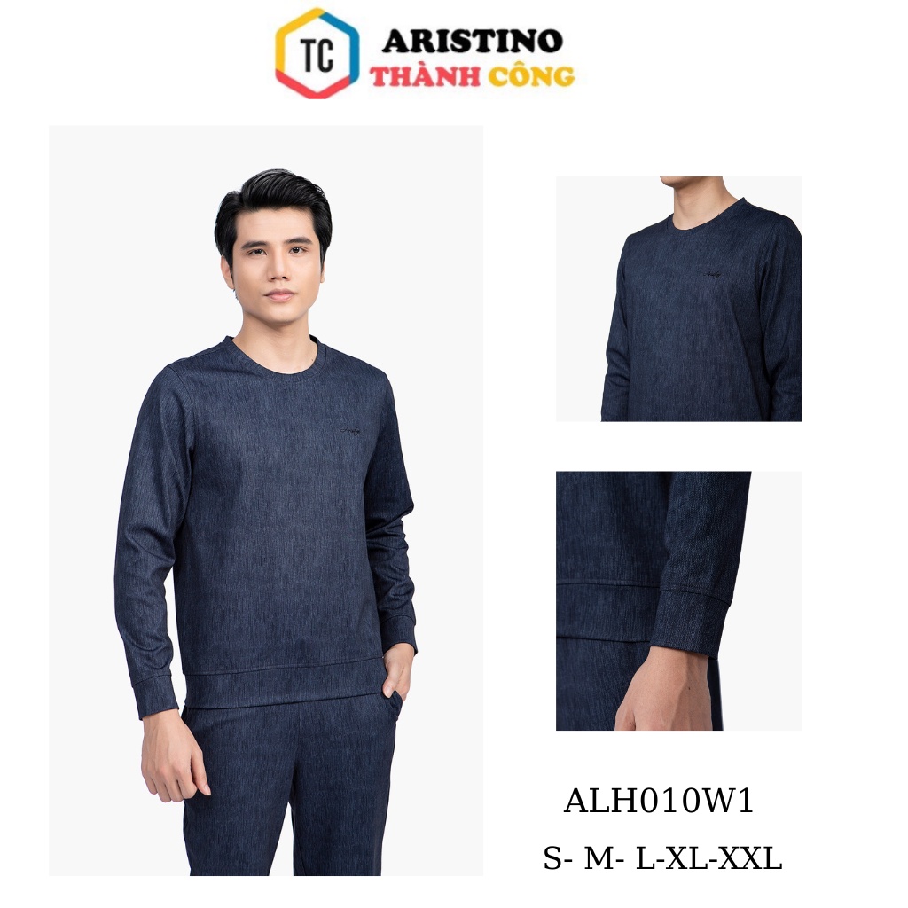 Bộ đồ thu đông nam Aristino quần suông ALH010W1 màu tím than
