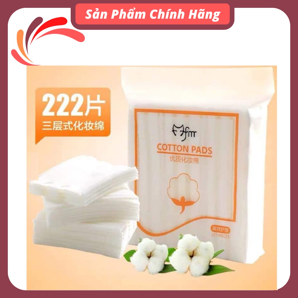Bông tẩy trang Cotton Pads 222 miếng siêu tiện lợi 3 lớp