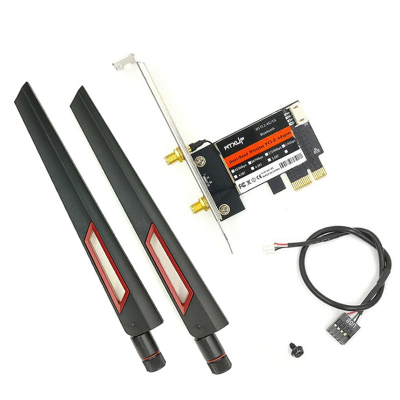 Card Mạng Bluetooth Wtxup 7260ac 4.0 5g Băng Tần Kép Kèm Phụ Kiện | BigBuy360 - bigbuy360.vn