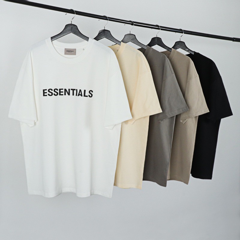 FEAR OF GOD FOG Fear Fog of God Essence Double Essence High Tide Tide Silicone Letters Short-sleeved T-shirt