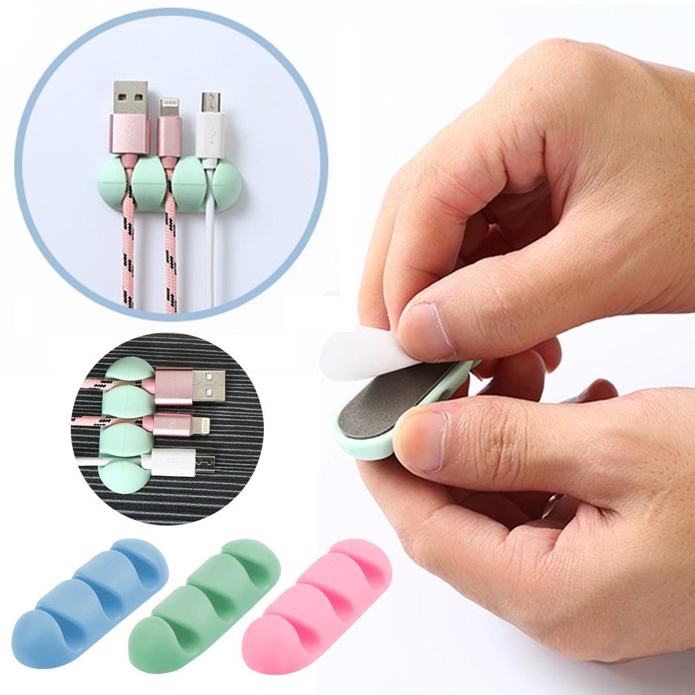 Kẹp Giữ Dây Cáp Chất Liệu Silicone Tự Dính Tiện Dụng