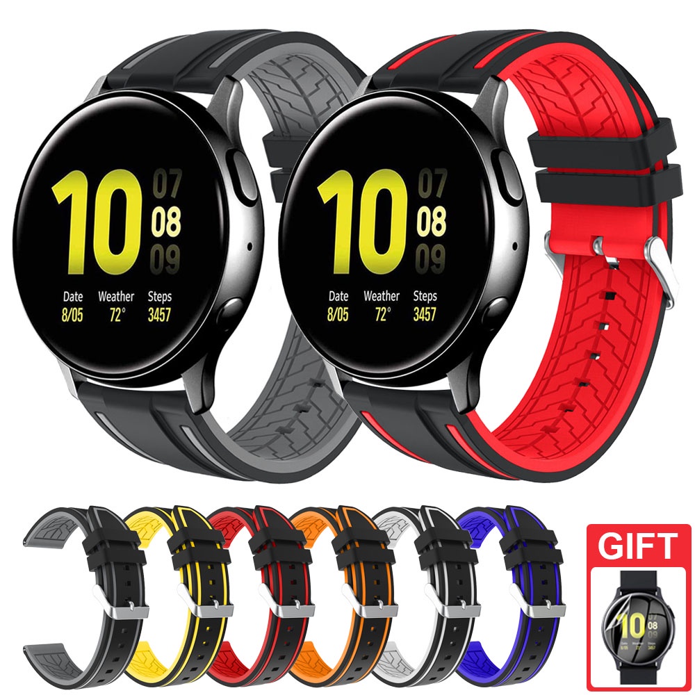 Dây Đeo Silicon 20Mm Cho Đồng Hồ Thông Minh Samsung Galaxy Watch Active 2 40mm 44mm