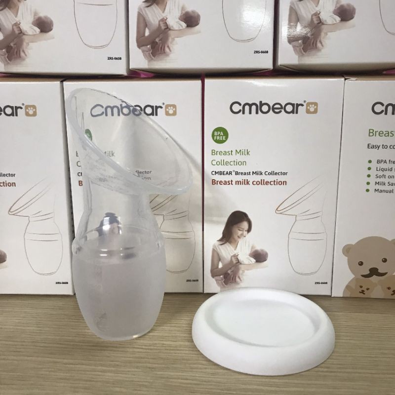 Cốc hứng sữa silicon Cmbear cao cấp, an toàn, tiện lợi