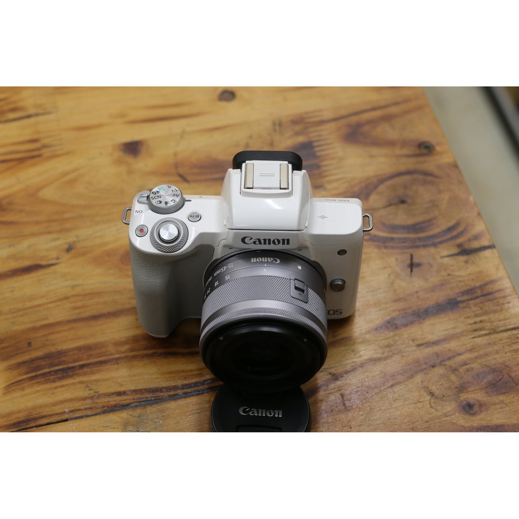 Máy ảnh Canon EOS M50 + Kit 15-45mm (White)