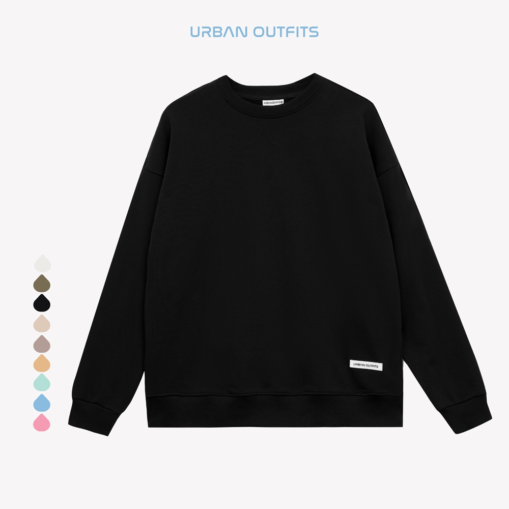 Áo Sweater Form Rộng URBAN OUTFITS Kiểu Trơn SWO100 ver 2.0 Thun Cotton French Terry 350GSM Local Brand