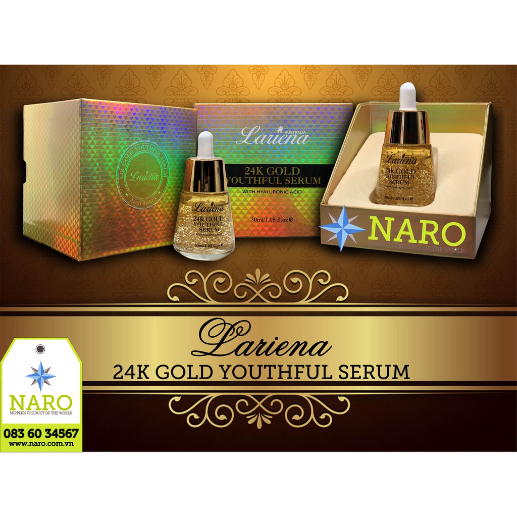 Tinh Chất Dưỡng Da Serum Lariena Gold 24K (chai 30ml)