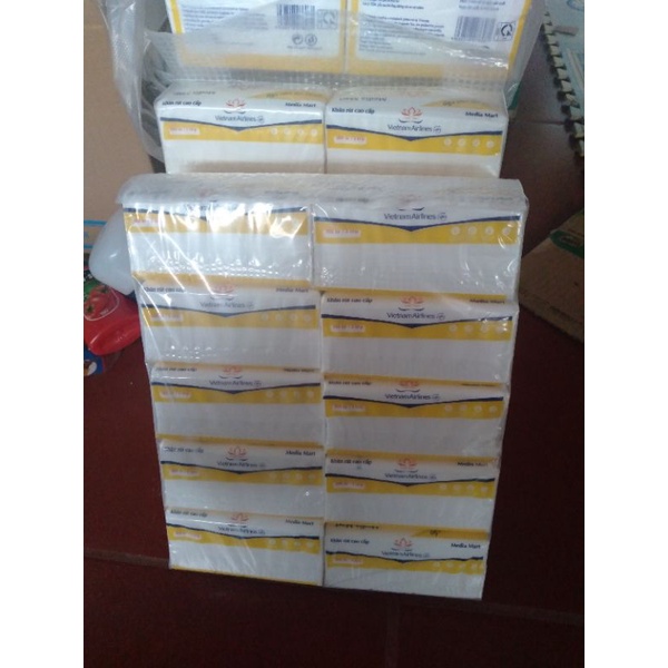Combo 10 gói khăn giấy rút mềm mịn thấm hút tốt