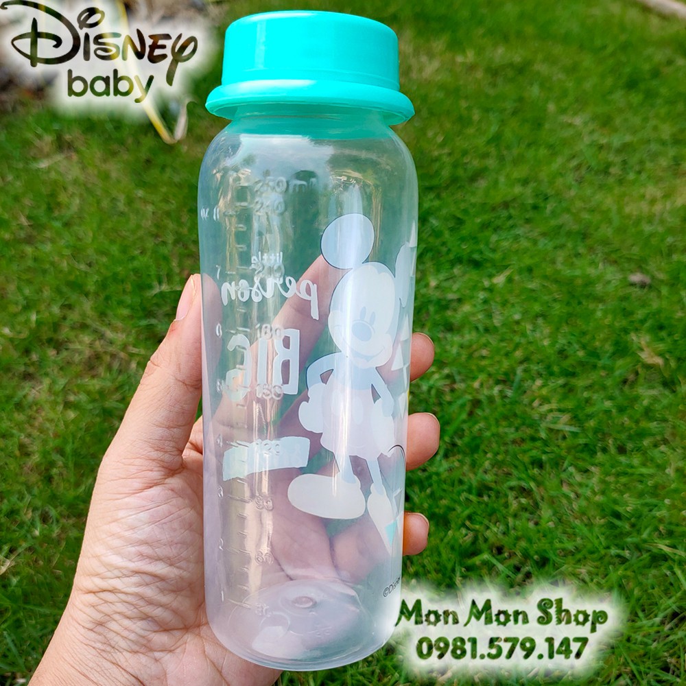 Bình trữ sữa, bình đựng sữa mẹ 125ml/ 250ml Disney made in Thailand (nhựa an toàn, không BPA)