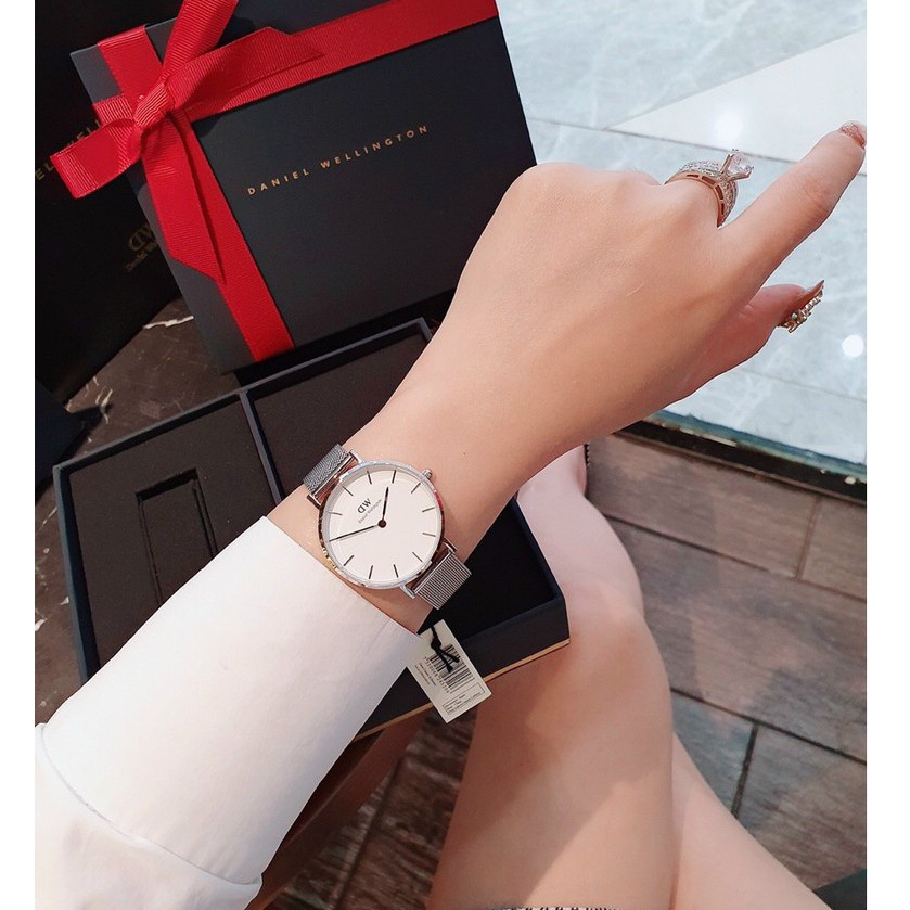 Set quà tặng đồng hồ nữ Daniel Wellington Classic Petite & Vòng tay DW Classic Cuff